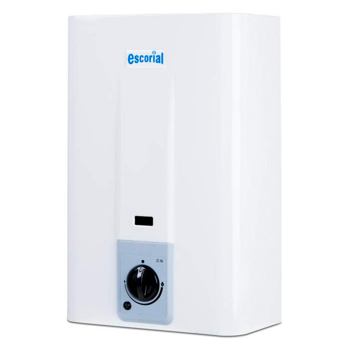 Calefon A Gas Natural 14L Escorial CE-14LBN Blanco